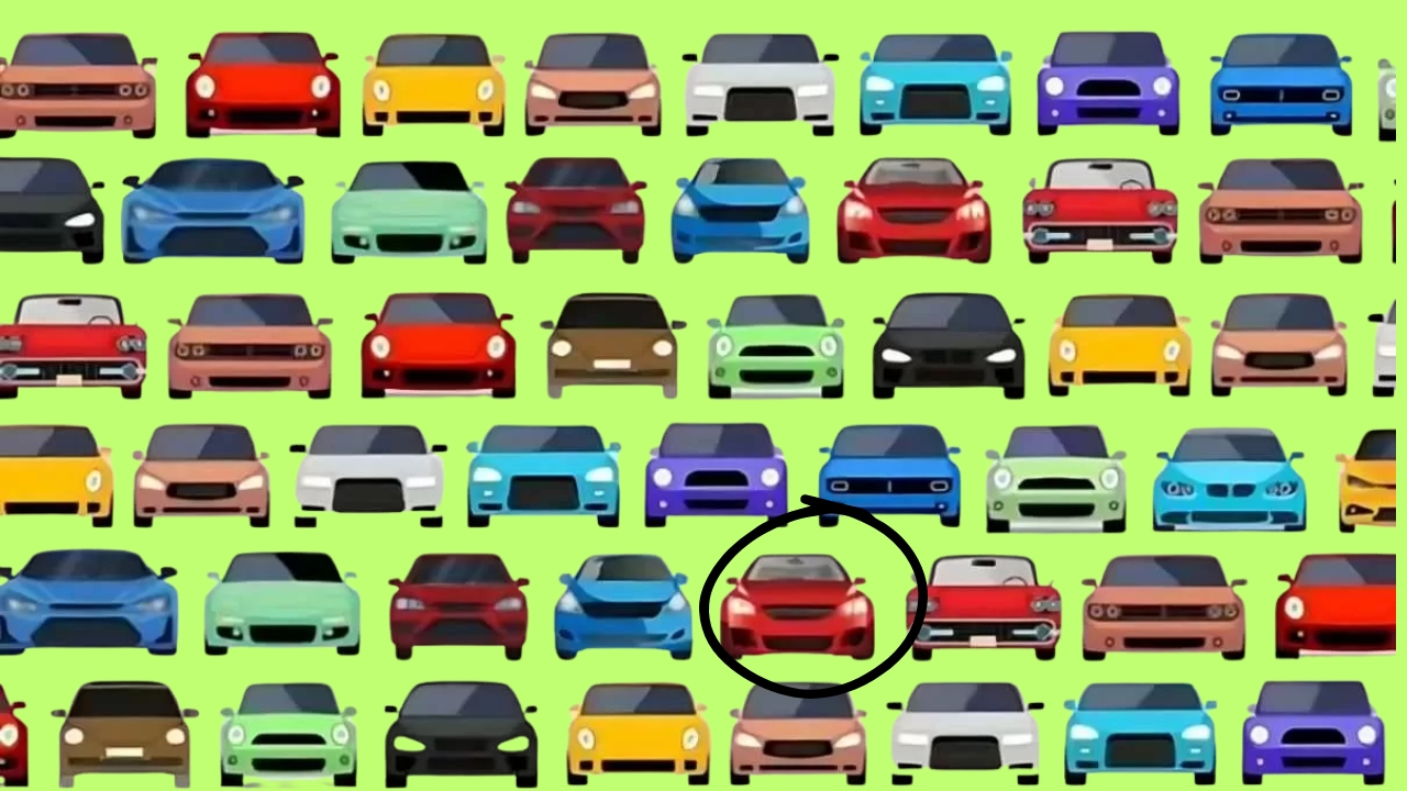 Hidden Car With Headlights