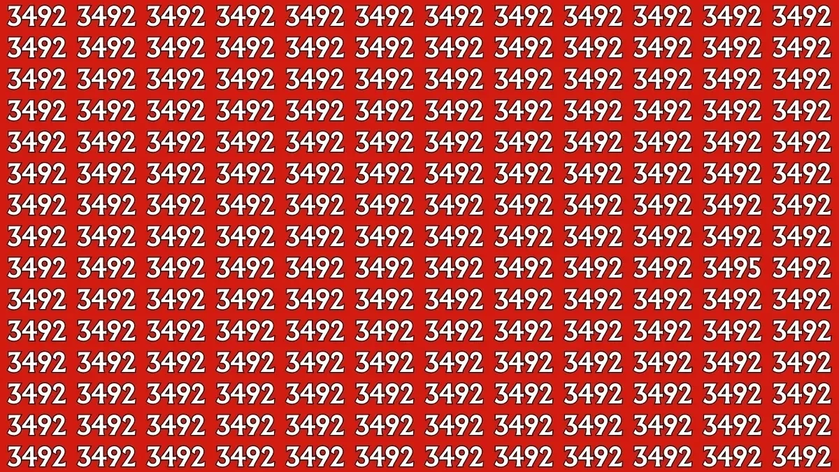 Hidden Number 3495