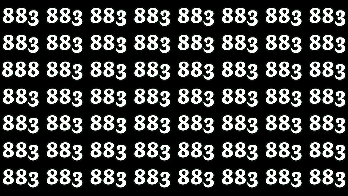 Find the Hidden Number 888